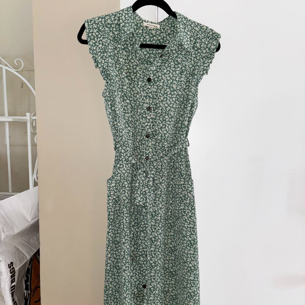 Midi Length Floral Dress